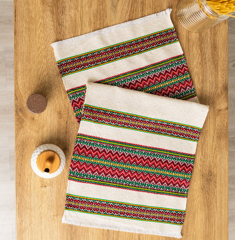 Рушник вишитий з українським орнаментом 75х35см (рнд1-11-35) – етностиль, традиції та якість