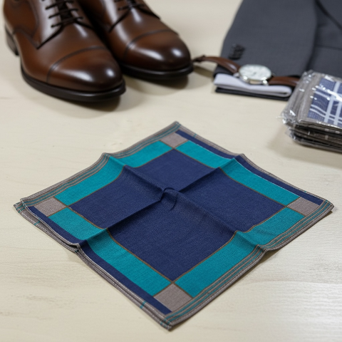 Чоловічий носовичок (ситець)1, 30×30 см – комплект 10 штук, міцні та багаторазові