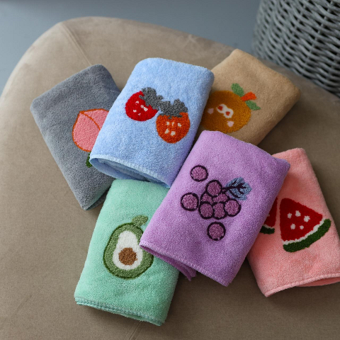 Набір кухонних рушників Фрукти (мікрофібра) 6шт. 35x75 см (226) - легкі та швидковисихаючі