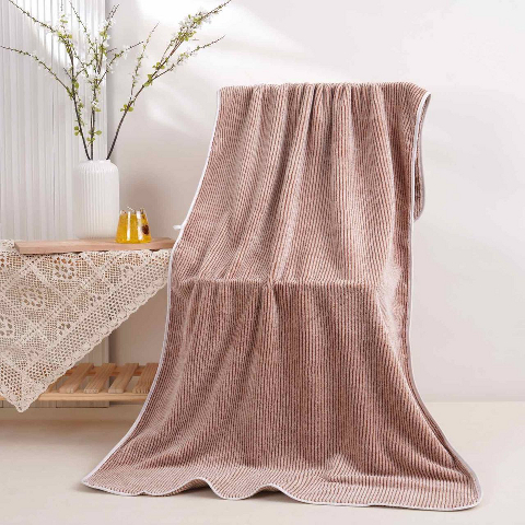 Рушник банний великий мікрофібра Зебра (бежевий) 160х80 см S – великий, легкий, швидковисихаючий