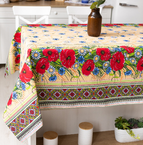 Скатертина 100% бавовна 220 Х 150 см  