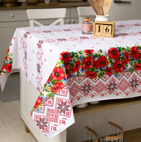 Скатертина 100% бавовна 220 Х 150 см 