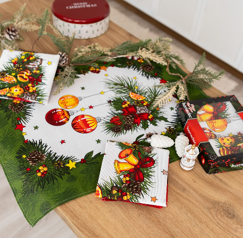 Набір лляних рушників у коробці 