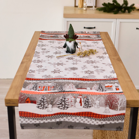Новорічна скатертина-доріжка (ранер) 