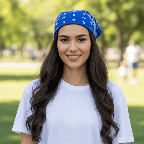 Бандана класична - Електрик- універсальний аксесуар і практичність щодня