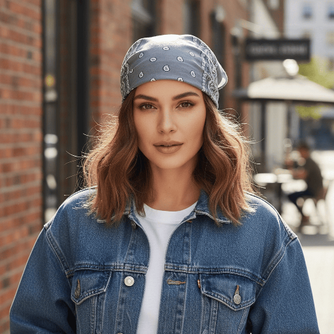 Бандана класична - Сіра - універсальний аксесуар і практичність щодня