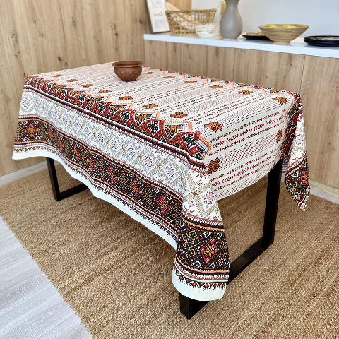 Скатертина бавовняна 220 х 150 см 