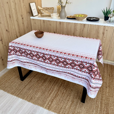 Скатертина бавовняна 150 х 150 см 