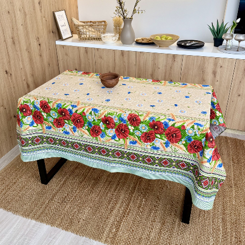Скатертина бавовняна 150 х 150 см 