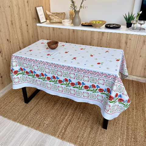 Скатертина бавовняна 180 х 150 см 