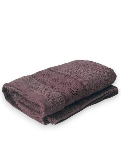 Рушник банний махровий Орнамент (бордовий) 140 х 70 см – м’якість і комфорт після кожного душу