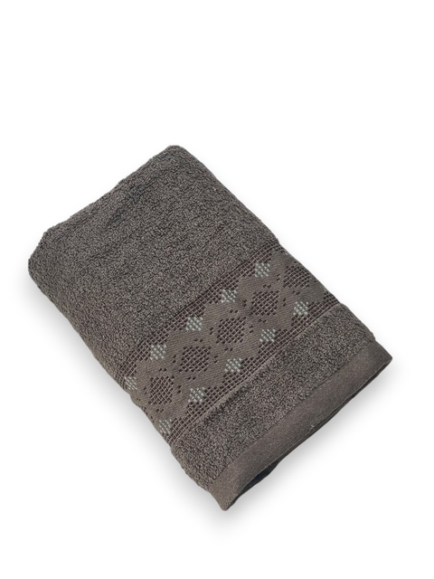Рушник банний махровий Орнамент (коричневий) 140 х 70 см – м’якість і комфорт після кожного душу