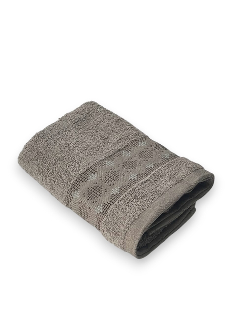 Рушник банний махровий Орнамент (сіро - коричневий) 140 х 70 см – м’якість і комфорт після кожного душу