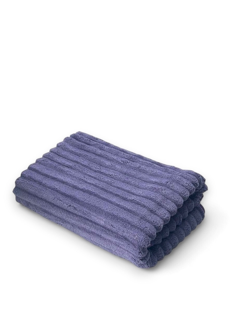 Рушник банний мікрофібра Шарпей (бузковий) 140 х 70 см – компактний, вбирає вологу, швидко сохне