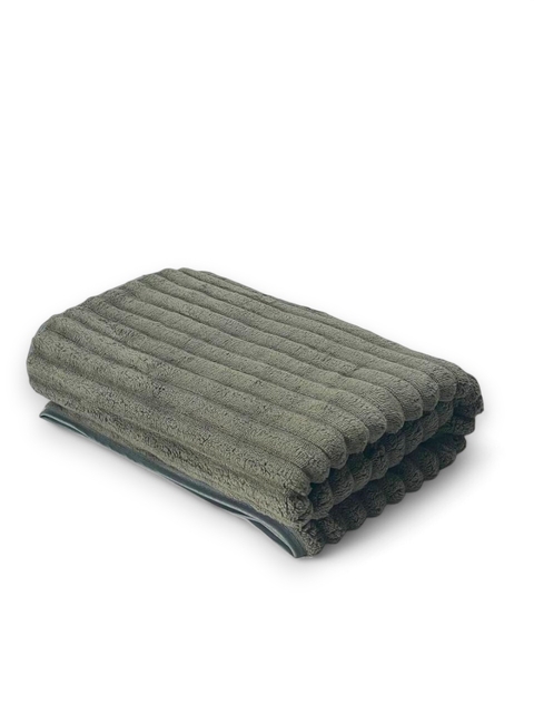 Рушник лицьовий мікрофібра Шарпей (оливковий) 100 х 50 см