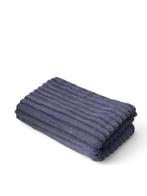 Рушник лицьовий мікрофібра Шарпей (темно - сірий) 100 х 50 см