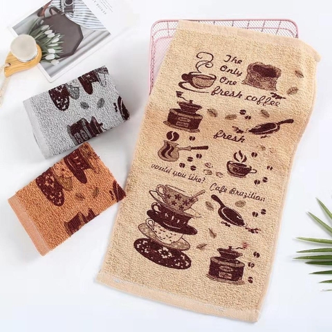 Набір кухонних рушників Кав'ярня (махра) 6 шт. 35x75 см -  м’які, щільні, довговічні