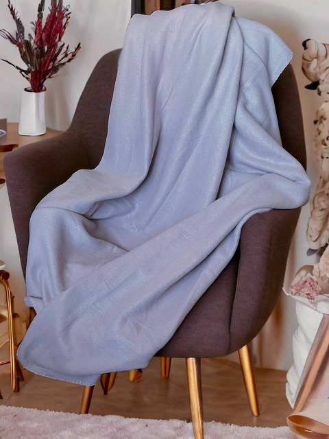 Покривало флісове однотонне (ліловий) 200 х 150 см – легке, м’яке, універсальне