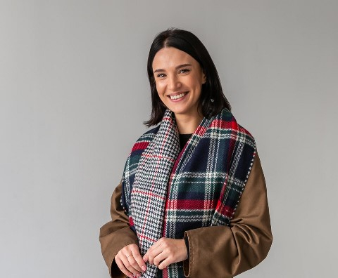 Шарф теплий Клітинка 190 х 55 см. (С19050-3) – м’якість, стиль і комфорт