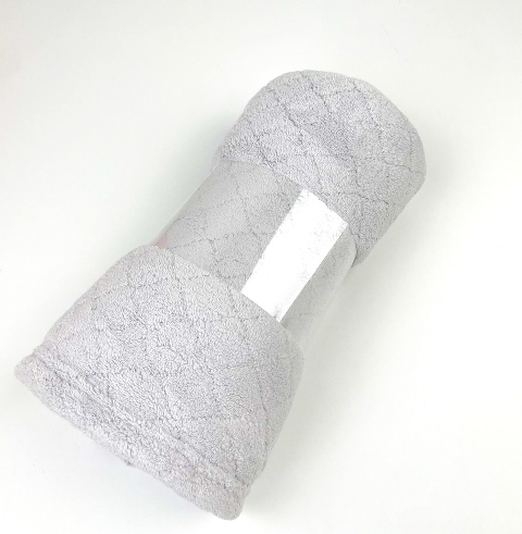 Рушник лицьовий мікрофібра Райдуга (світло-сірий) 100х50 см